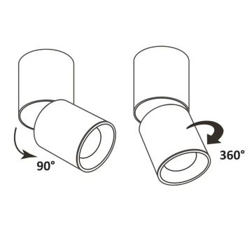 Bodové svítidlo NIXA 1xGU10/10W/230V šedá