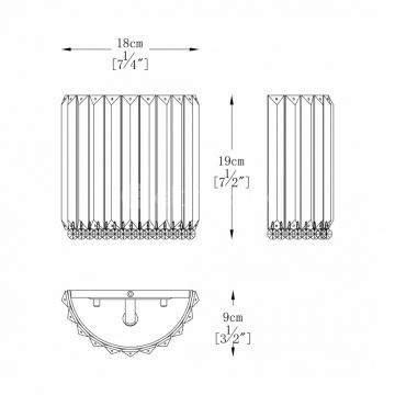 Brilagi - LED Křišťálové nástěnné svítidlo GLAMOUR 1xG9/42W/230V