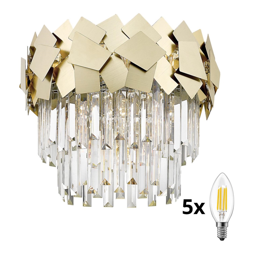 Brilagi - LED Křišťálové stropní svítidlo MIRAGE 5xE14/40W/230V