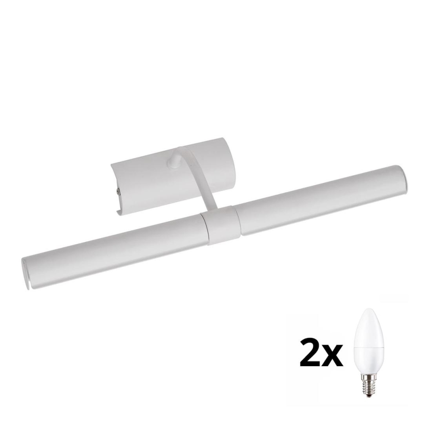 Brilagi - LED Obrazové svítidlo DANAE 2xE14/6W/230V bílá