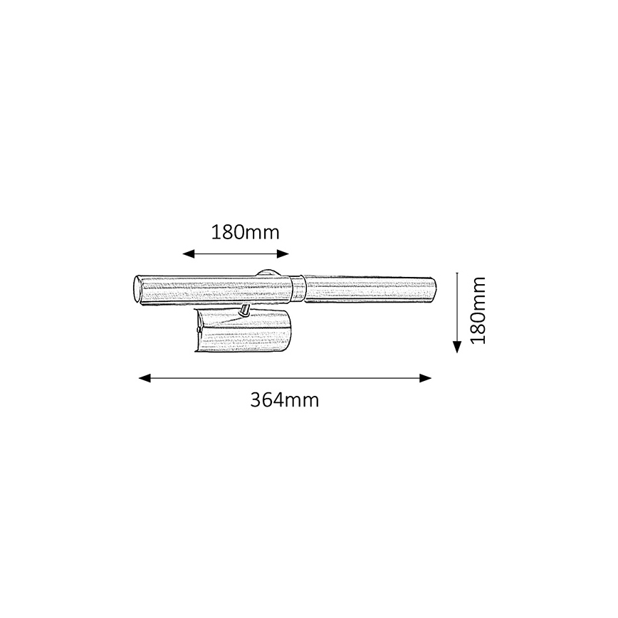 Brilagi - LED Obrazové svítidlo DANAE 2xE14/6W/230V bronzová