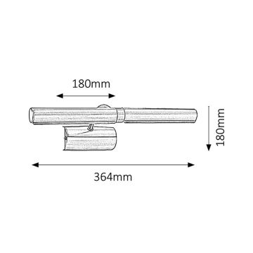 Brilagi - LED Obrazové svítidlo DANAE 2xE14/6W/230V matný chrom