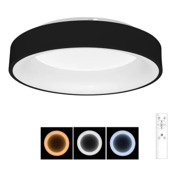 Brilagi - LED Stmívatelné stropní svítidlo FALCON LED/40W/230V 3000-6500K pr. 45 cm černá + dálkové ovládání