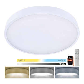 Brilagi - LED Stmívatelné stropní svítidlo POOL SMART LED/60W/230V 50 cm 3000-6000K Wi-Fi Tuya + dálkové ovládání bílá