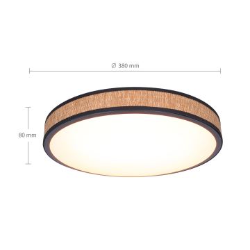 Brilagi - LED Stmívatelné stropní svítidlo ROSA LED/48W/230V 3000-6500K pr. 38 cm + dálkové ovládání