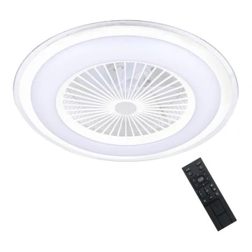 Brilagi - LED Stmívatelné svítidlo s ventilátorem RONDA LED/48W/230V 3000-6000K bílá + dálkové ovládání