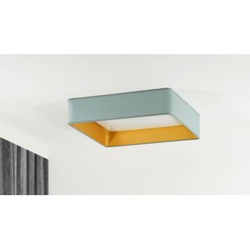 Brilagi - LED Stmívatelné stropní svítidlo VELVET SQUARE SMART LED/36W/230V 2700-6500K Wi-Fi Tuya + dálkové ovládání mintová