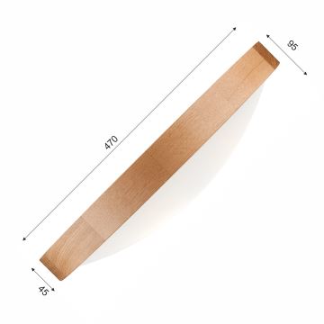 Brilagi - LED Stropní svítidlo CARVALHO SLIM 3xE27/60W/230V dub pr. 47 cm