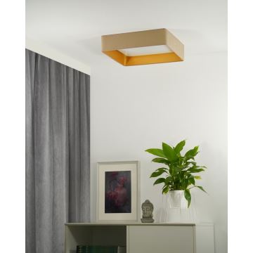 Brilagi - LED Stropní svítidlo VELVET SQUARE LED/24W/230V béžová