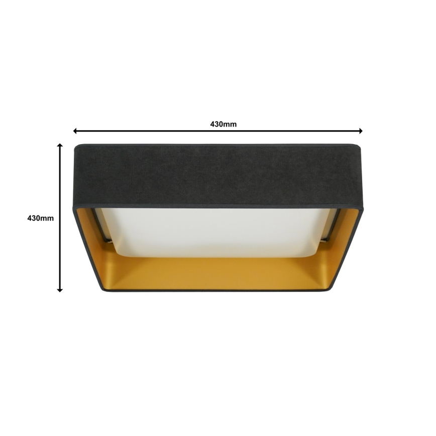 Brilagi - LED Stropní svítidlo VELVET SQUARE LED/24W/230V šedá