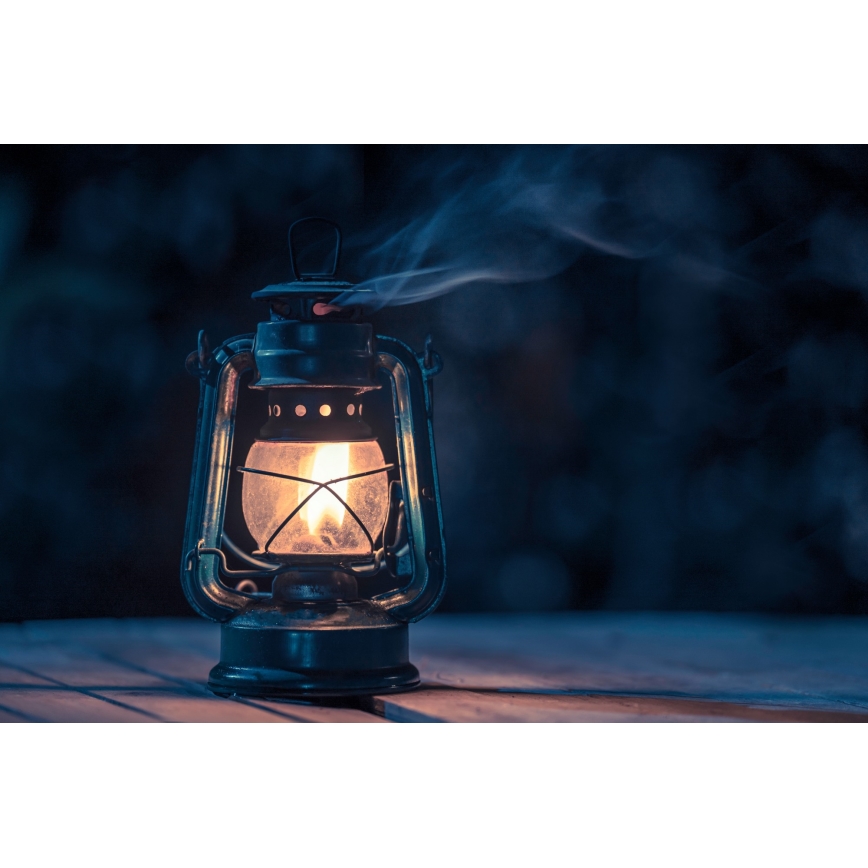 Brilagi - Petrolejová lampa LANTERN 19 cm tmavě modrá