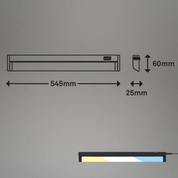 Brilo - LED Podlinkové svítidlo LED/6,5W/230V 2700/4000/6500K