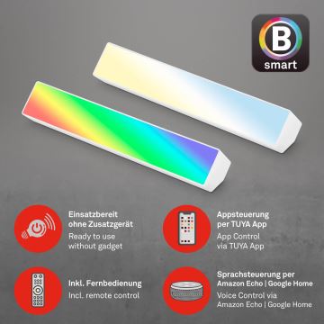 Brilo - LED RGBW Stmívatelná stolní lampa LED/9W/230V 3000-6500K Wi-Fi Tuya + dálkové ovládání