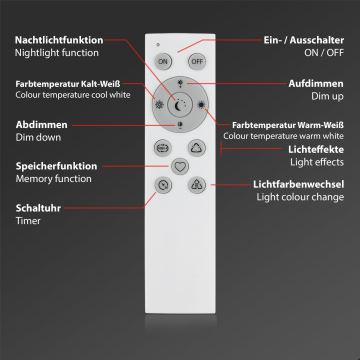 Brilo - LED RGBW Stmívatelná stolní lampa LED/9W/230V 3000-6500K Wi-Fi Tuya + dálkové ovládání