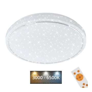 Brilo - LED Stmívatelné stropní svítidlo STARRY SKY LED/18W/230V 3000-6500K + dálkové ovládání