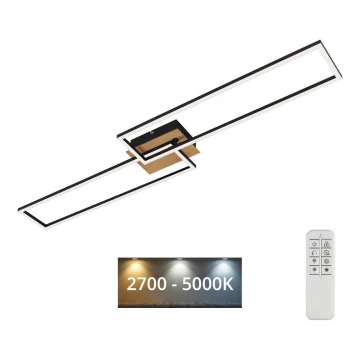 Brilo - LED Stmívatelný přisazený lustr FRAME 2xLED/20W/230V 2700-5000K + dálkové ovládání