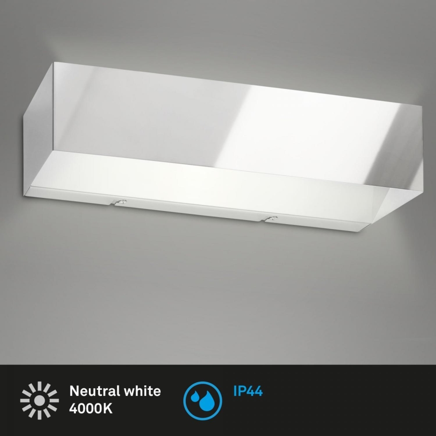 Briloner 2204-018 - LED Venkovní nástěnné svítidlo LED/8W/230V IP44 chrom