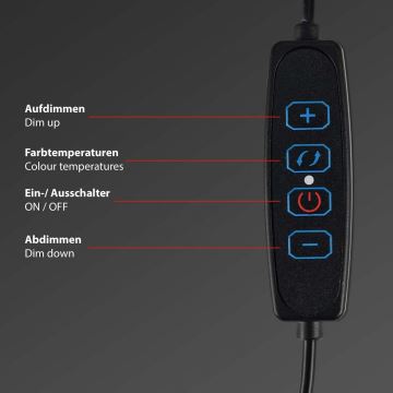 Briloner 2303-014 - LED Stmívatelné osvětlení monitoru LED/3,5W/5V 3000/4500/6500K