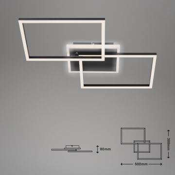 Briloner 3049-015 - LED Stmívatelné stropní svítidlo FRAME LED/40W/230V + dálkové ovládání