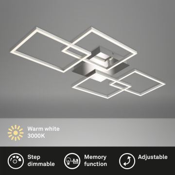 Briloner 3091-018 - LED Stmívatelné stropní svítidlo FRAME LED/30W/230V chrom