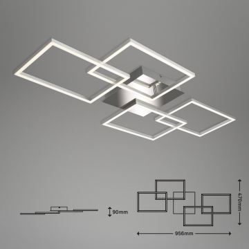 Briloner 3091-018 - LED Stmívatelné stropní svítidlo FRAME LED/30W/230V chrom