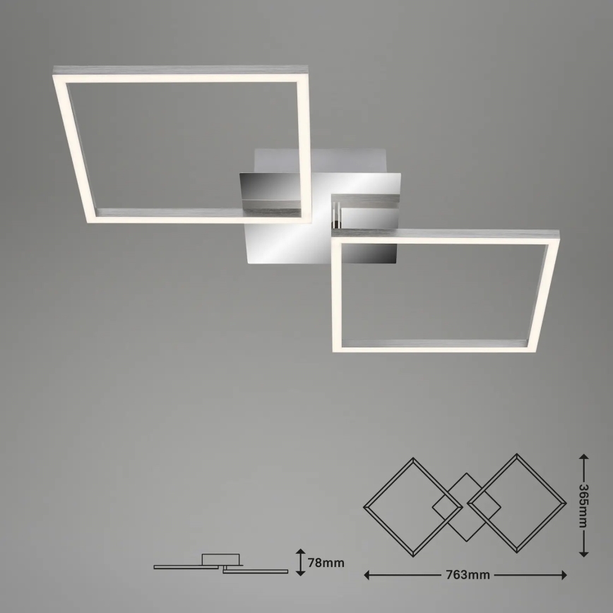 Briloner 3192-018 - LED Stropní svítidlo FRAMES 2xLED/16W/230V