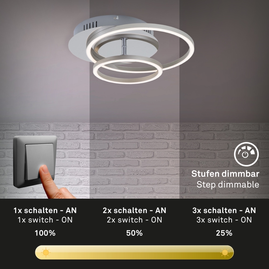 Briloner 3222-018 - LED Stmívatelné stropní svítidlo FRAMES LED/30W/230V