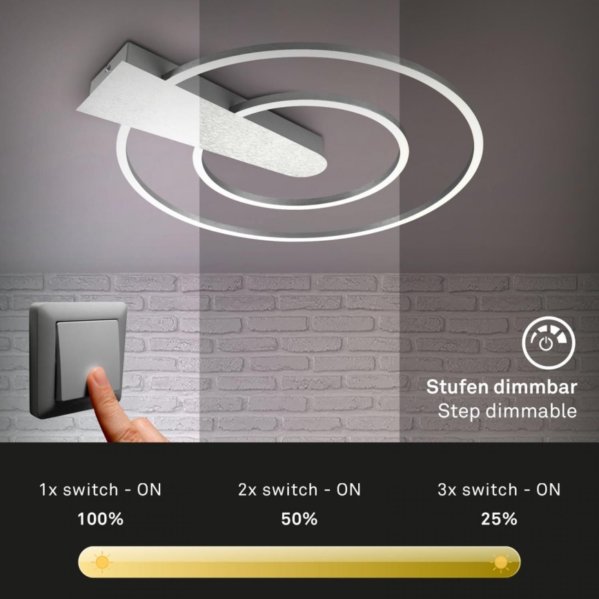 Briloner 3543-018 - LED Stmívatelné stropní svítidlo NICO LED/25W/230V chrom