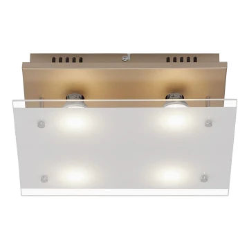 Briloner 3586-047 - LED Stropní svítidlo SMART GOLD 4xGU10/4W/230V