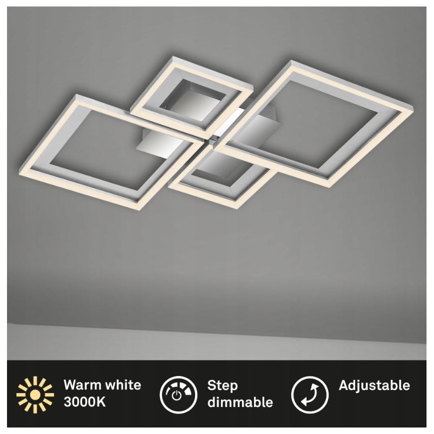 Briloner 3727-019 - LED Stmívatelné stropní svítidlo FRAME LED/38W/230V