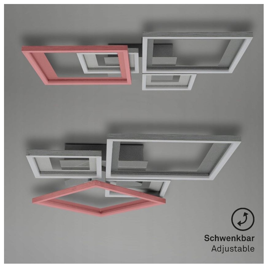 Briloner 3727-019 - LED Stmívatelné stropní svítidlo FRAME LED/38W/230V