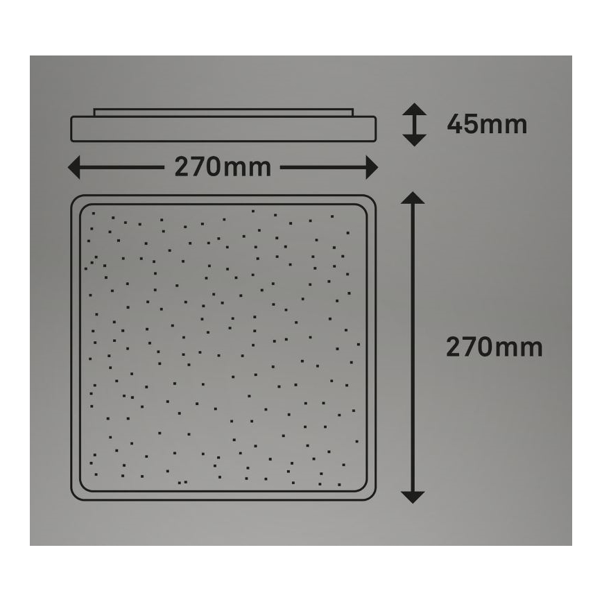 Briloner 3748-414 - LED Stropní svítidlo LINO LED/15W/230V matný chrom