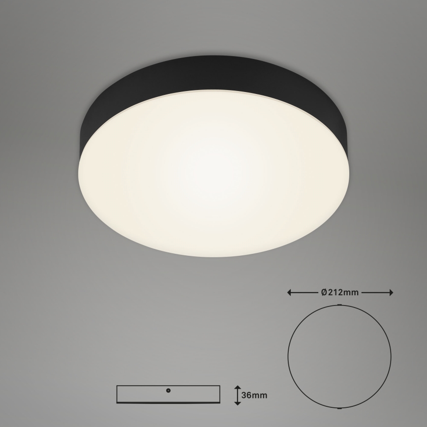 Briloner 7065-015 - LED Stropní svítidlo FLAME LED/16W/230V černá