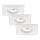 Briloner 7205-036 - SADA 3x LED Koupelnové podhledové svítidlo ATTACH LED/5W/230V IP44 bílá