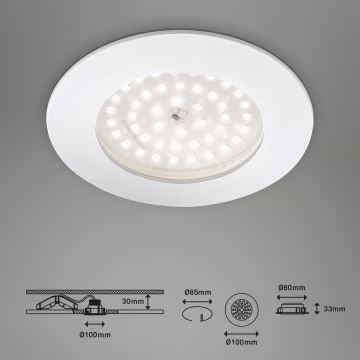 Briloner 7206-016 - LED Koupelnové podhledové svítidlo LED/10,5W/230V IP44