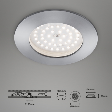 Briloner 7206-019 - LED Koupelnové podhledové svítidlo ATTACH LED/10,5W/230V IP44