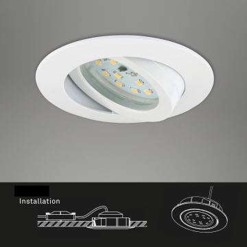 Briloner 7232-016 - LED Stmívatelné koupelnové podhledové svítidlo LED/5,5W/230V IP23