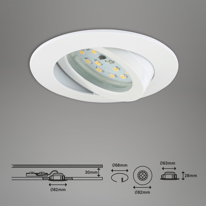 Briloner 7232-016 - LED Stmívatelné koupelnové podhledové svítidlo LED/5,5W/230V IP23