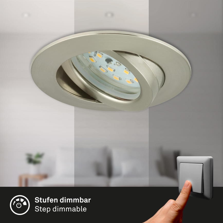 Briloner 7296-012 - LED Stmívatelné koupelnové podhledové svítidlo ATTACH LED/6,5W/230V IP23 chrom