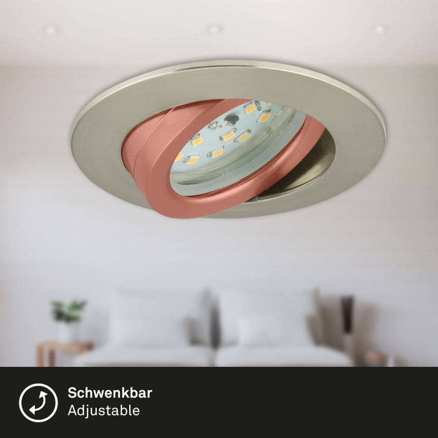 Briloner 7296-012 - LED Stmívatelné koupelnové podhledové svítidlo ATTACH LED/6,5W/230V IP23 chrom