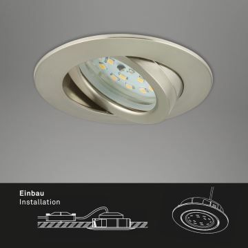 Briloner 7296-012 - LED Stmívatelné koupelnové podhledové svítidlo ATTACH LED/6,5W/230V IP23 chrom