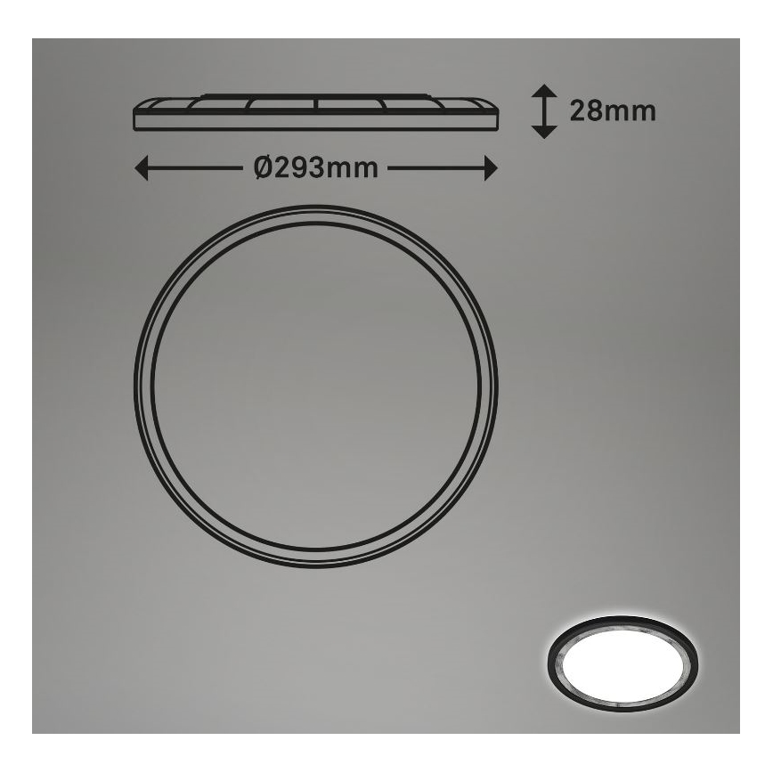 Briloner 7454-414 - LED Stropní svítidlo DECO LED/18W/230V