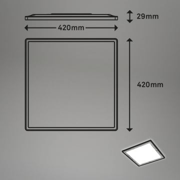 Briloner 7459-414 - LED Stmívatelné stropní svítidlo SLIM LED/22W/230V 2700-6500K + dálkové ovládání