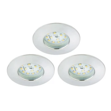 Briloner 8316-039-SADA 3x LED Stmívatelné koupelnové podhledové svítidlo LED/5,5W/230V IP44