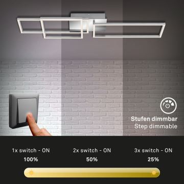 Briloner - LED Stmívatelný přisazený lustr FRAME LED/44W/230V