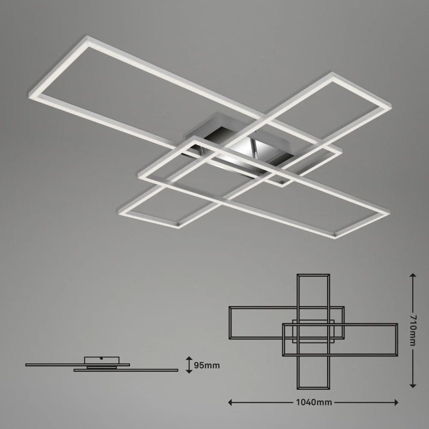 Briloner - LED Stmívatelný přisazený lustr FRAME LED/50W/230V