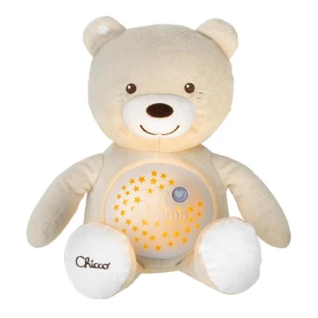 Chicco - Projektor s melodií BABY BEAR 3xAAA béžová