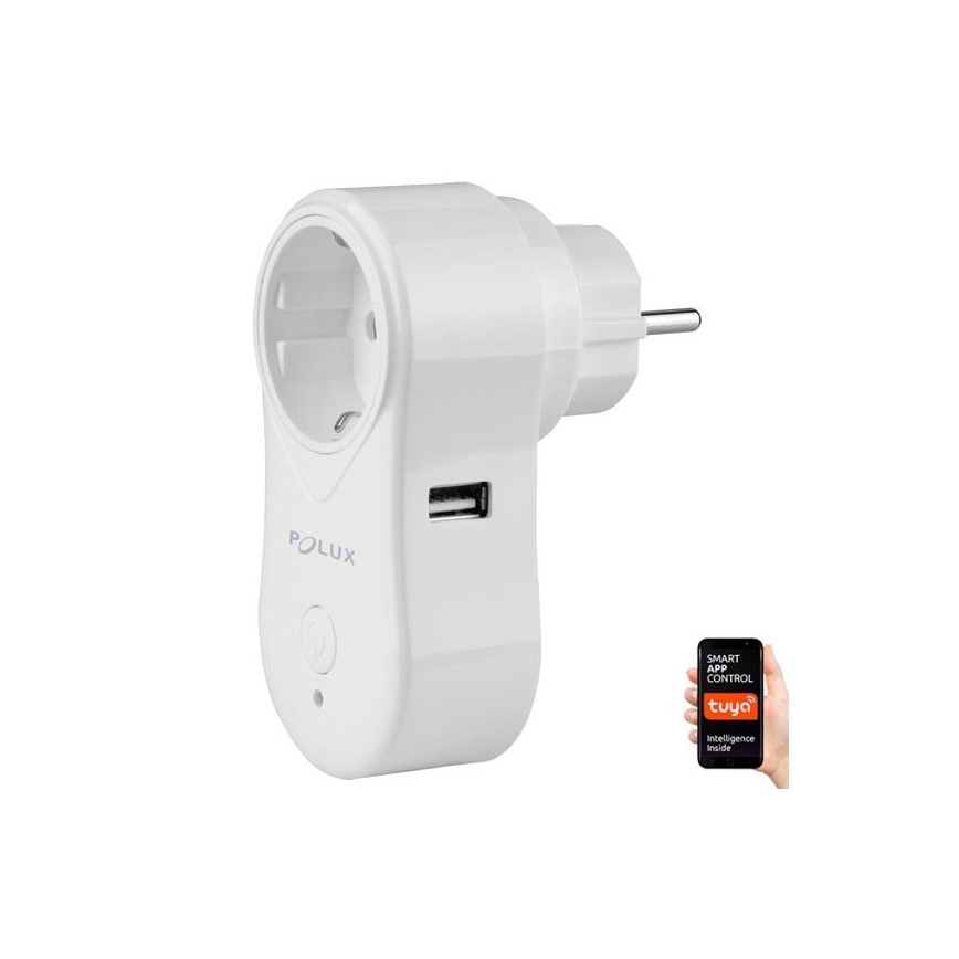 Chytrá zásuvka SMART 3400W/230V Wi-Fi Tuya + USB