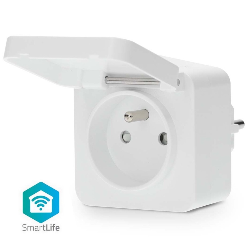 Chytrá zásuvka Smartlife 3680W/230V/ Typ E/16A Wi-Fi Tuya IP44