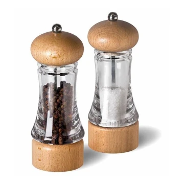 Cole&Mason - Sada mlýnků na sůl a pepř BASICS 2 ks buk 16 cm